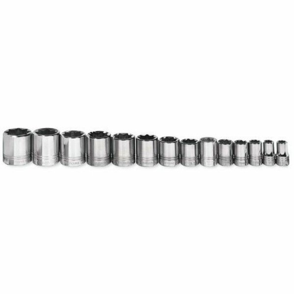 Williams Socket Set, 14 Pieces, 1/2 Inch Dr, Shallow, 1/2 Inch Size JHWWSS-814RC